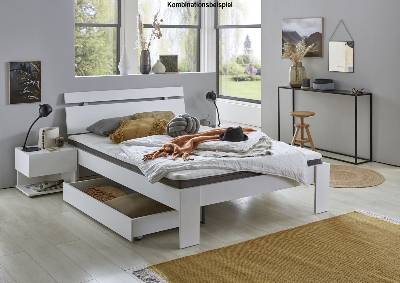 Relita Futonbett Lian, LF 140 x 200 cm, inkl. Kopfteil Lian, Rolllattenrost und Matratze
