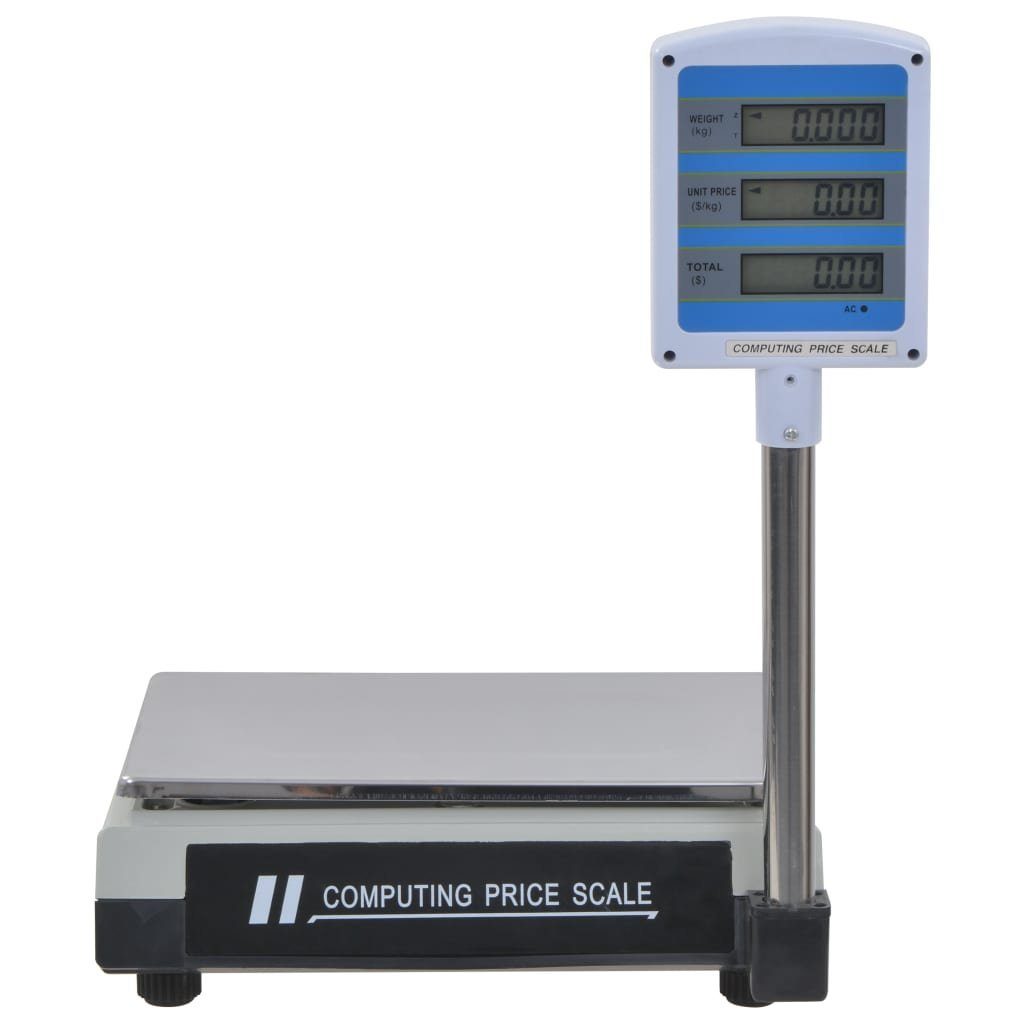 vidaXL Küchenwaage Elektronische Paketwaage mit LCD 30 kg