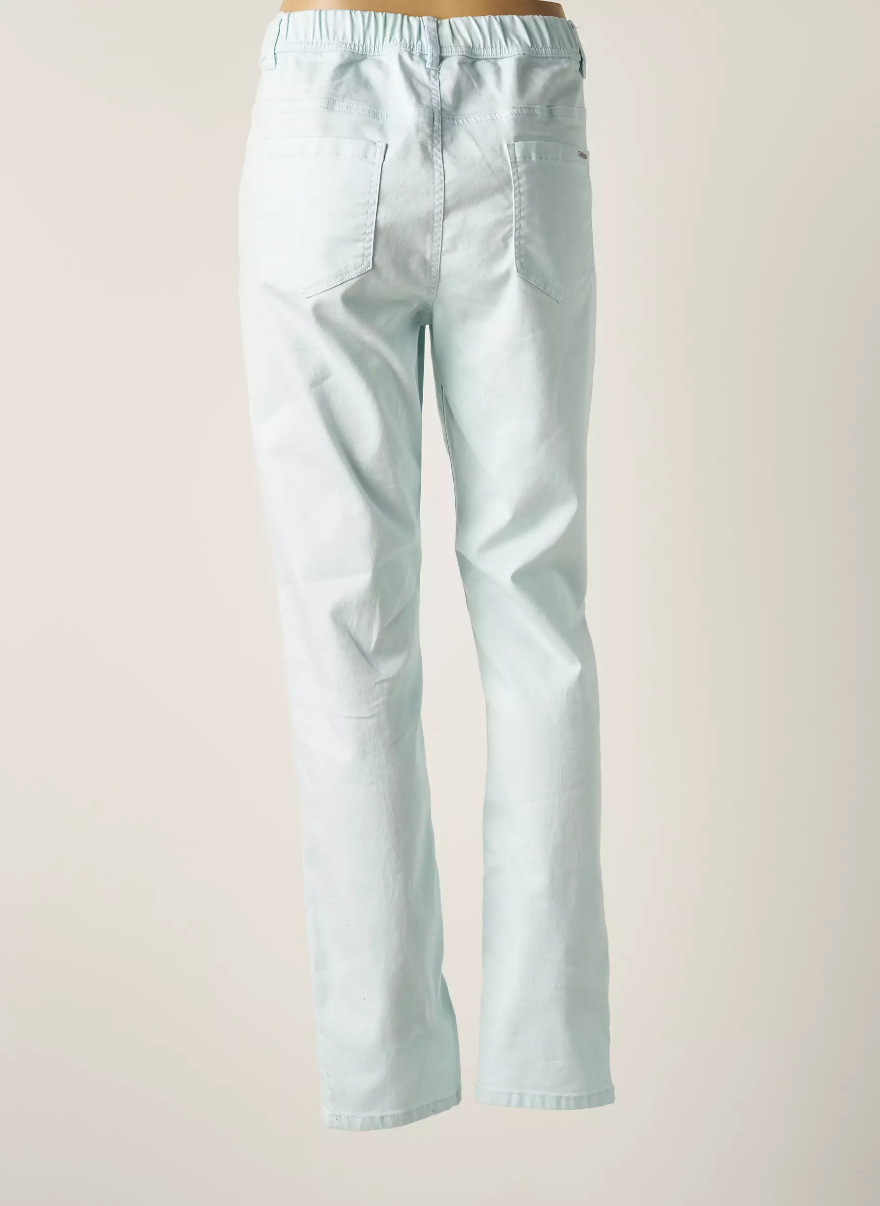 Quatre Vingt Jours Pantalons Slim Femme couleur bleu