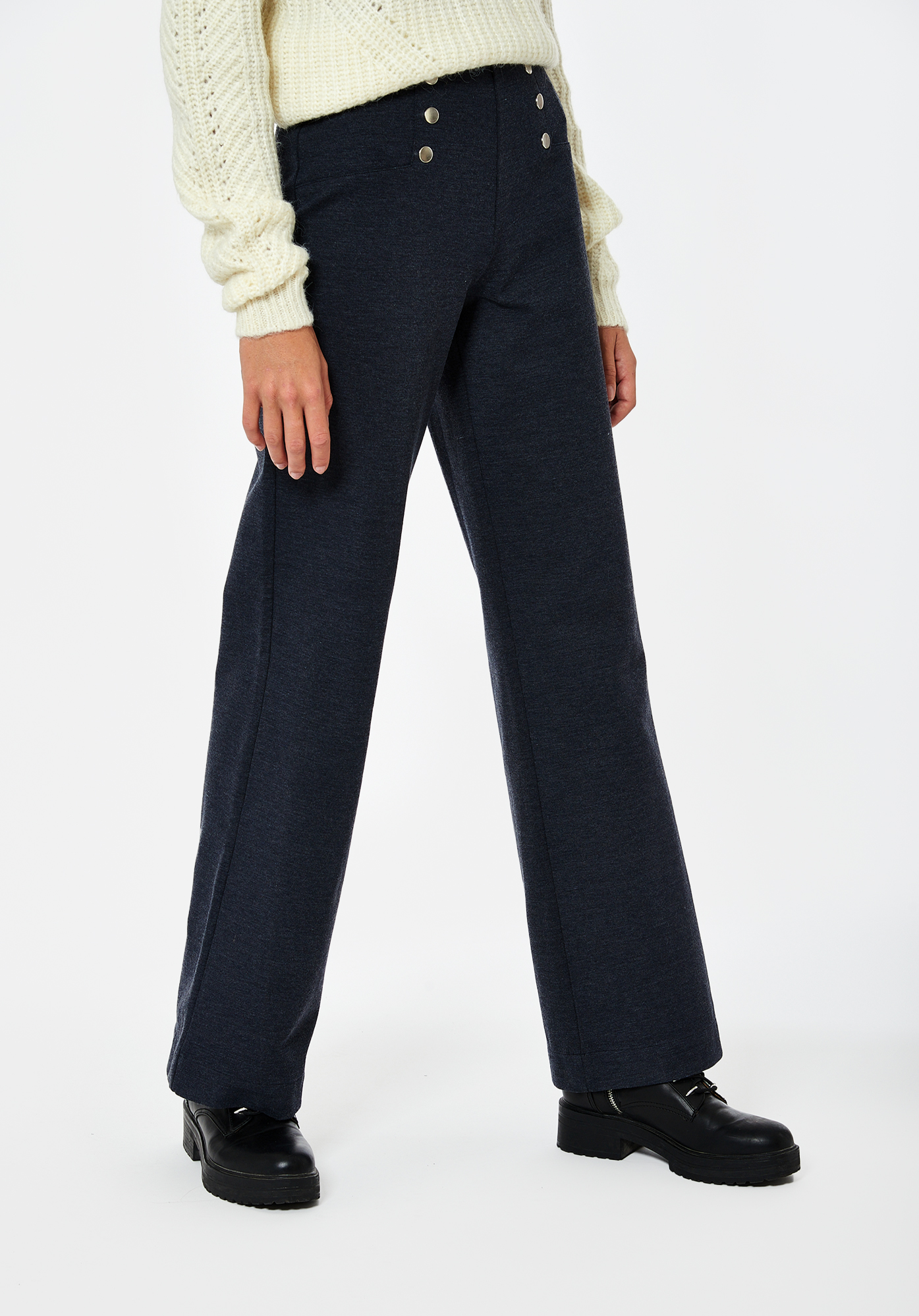 ADEPT  Pantalon bleu chiné Femme
