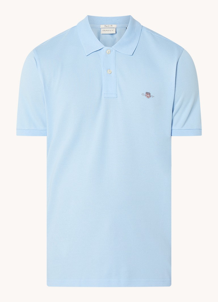 Luvas Polo de corte regular em algodão piqué com logotipo