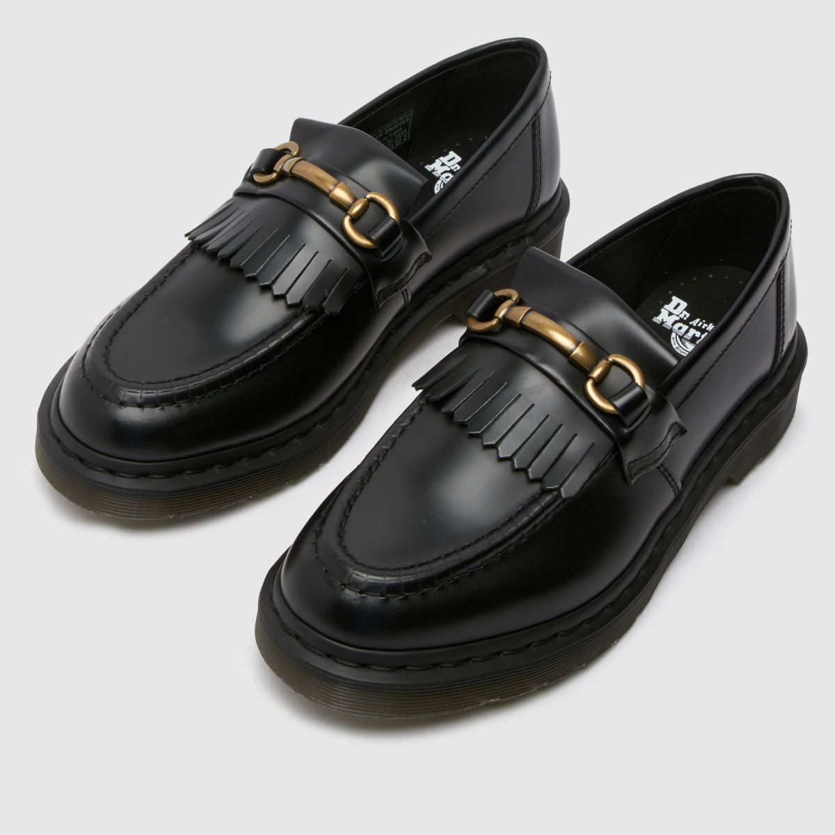 Dr. Martens Adrian Snaffle Loafer lapos cipő fekete színben