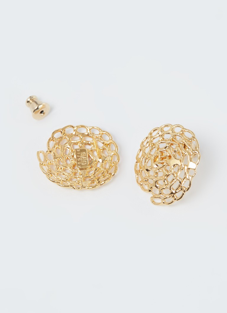 Gas Bijoux Onde Gourmette gold-plated stud earrings