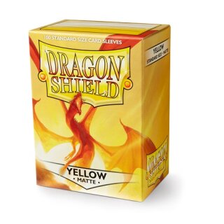 Schutzhüllen Dragon Shield Matte: Matte Yellow (100 Stück)