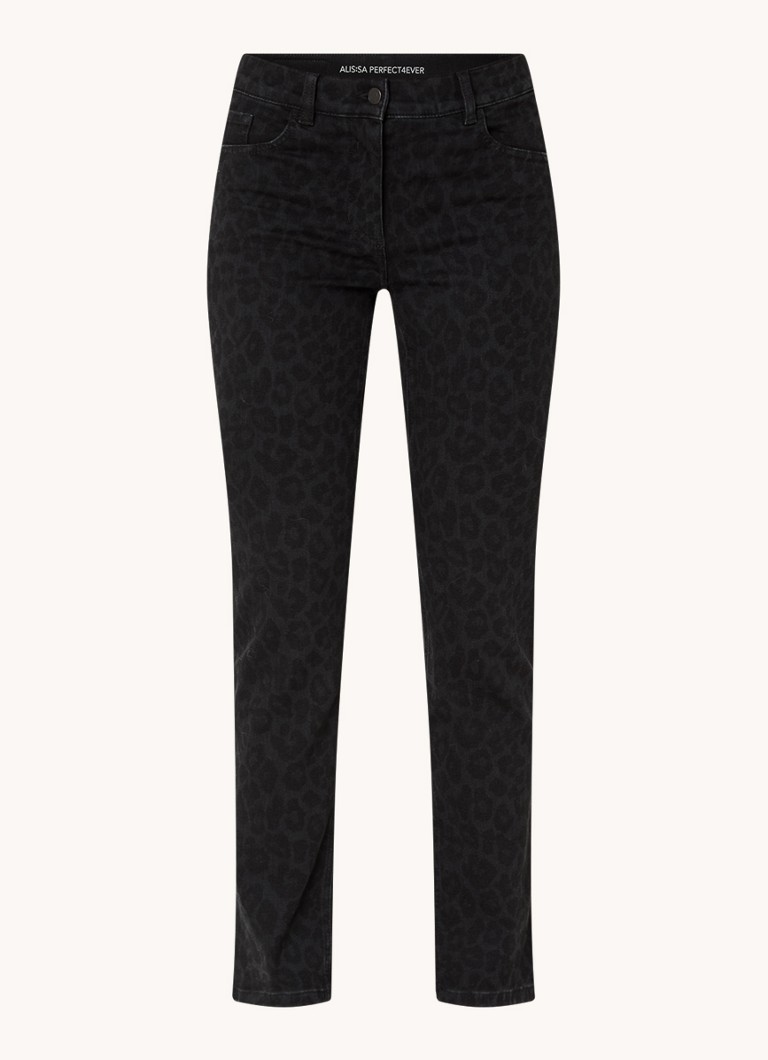 Gerry Weber Hose korkeavyötäröiset kapeat farkut leopardikuviolla