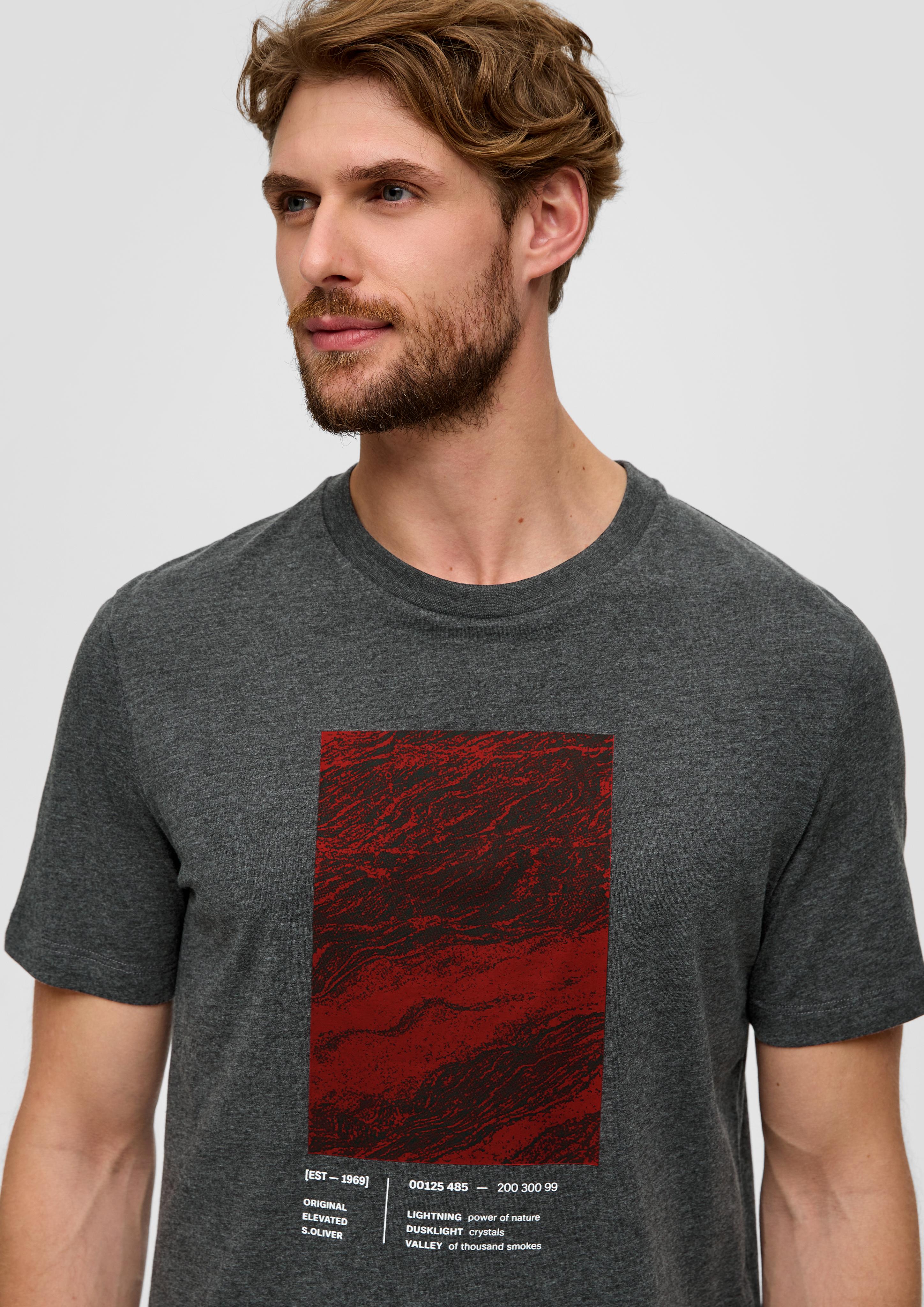 Baumwollshirt mit Frontprint  2138665-98D1