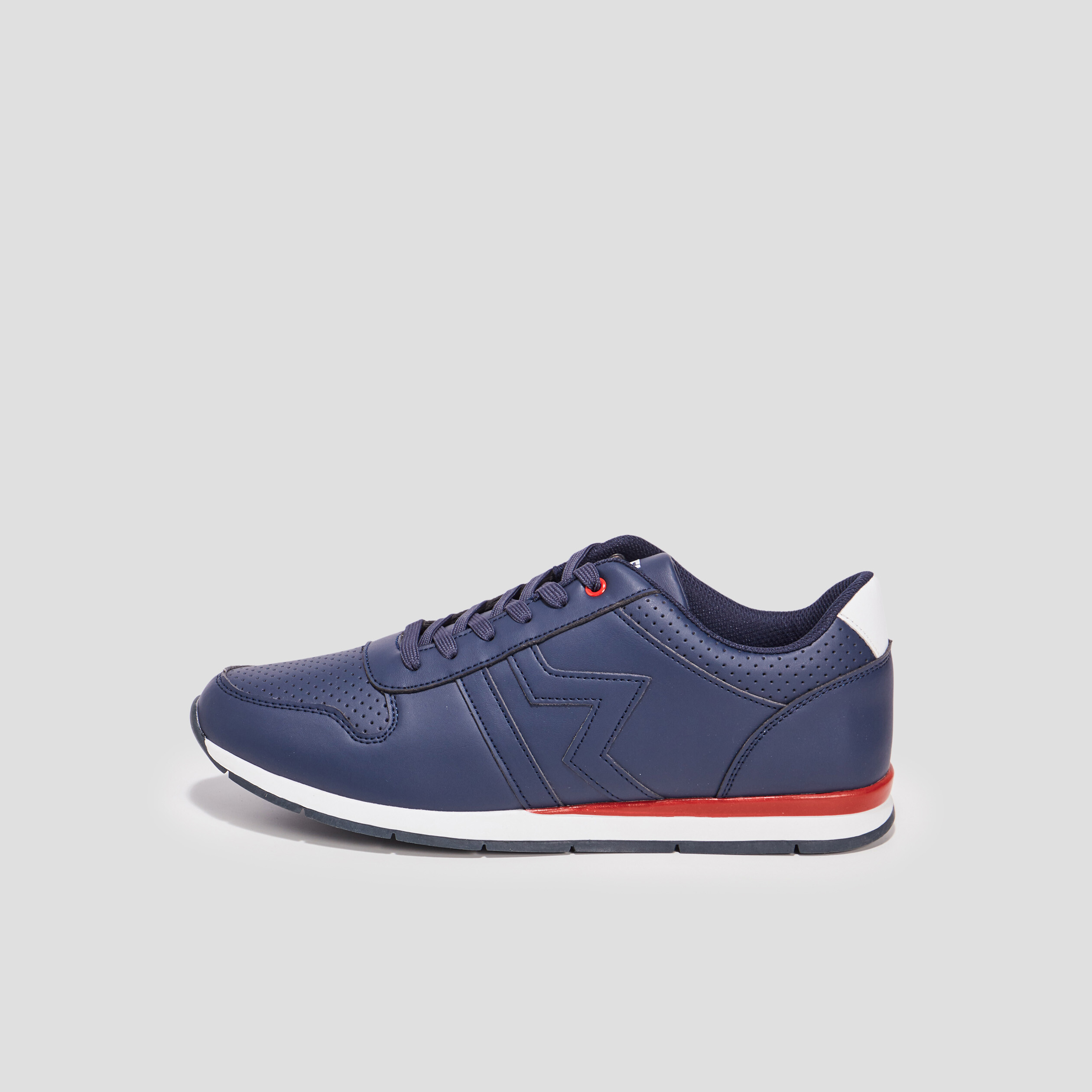 Baskets running à lacets Creeks bleu marine homme | La Halle