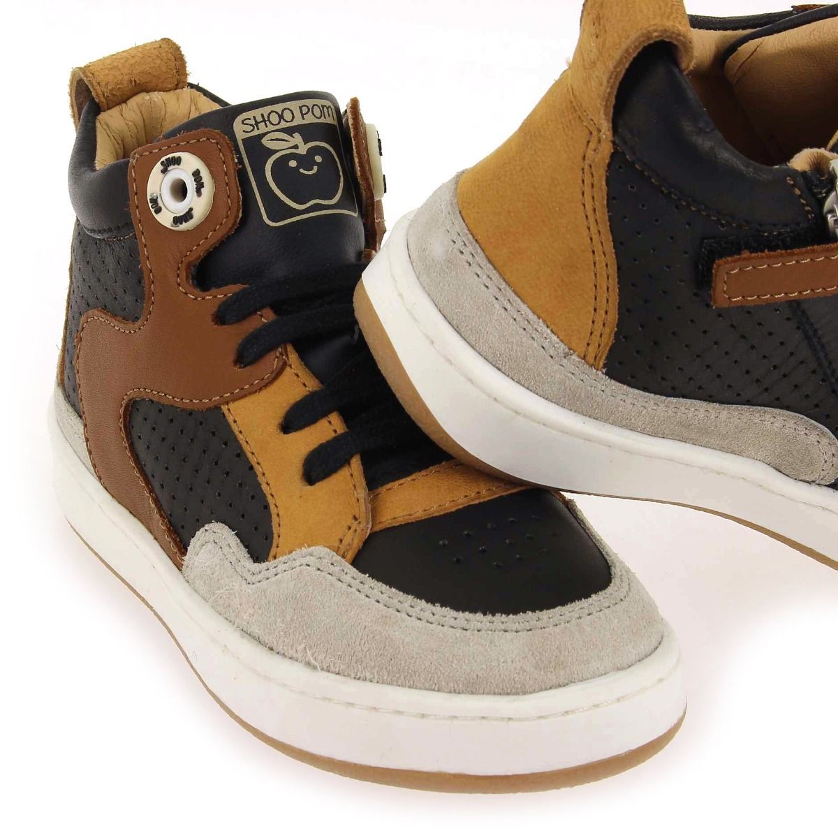 Shoopom  TEAMS JOG LACE H23 - Noir Camel