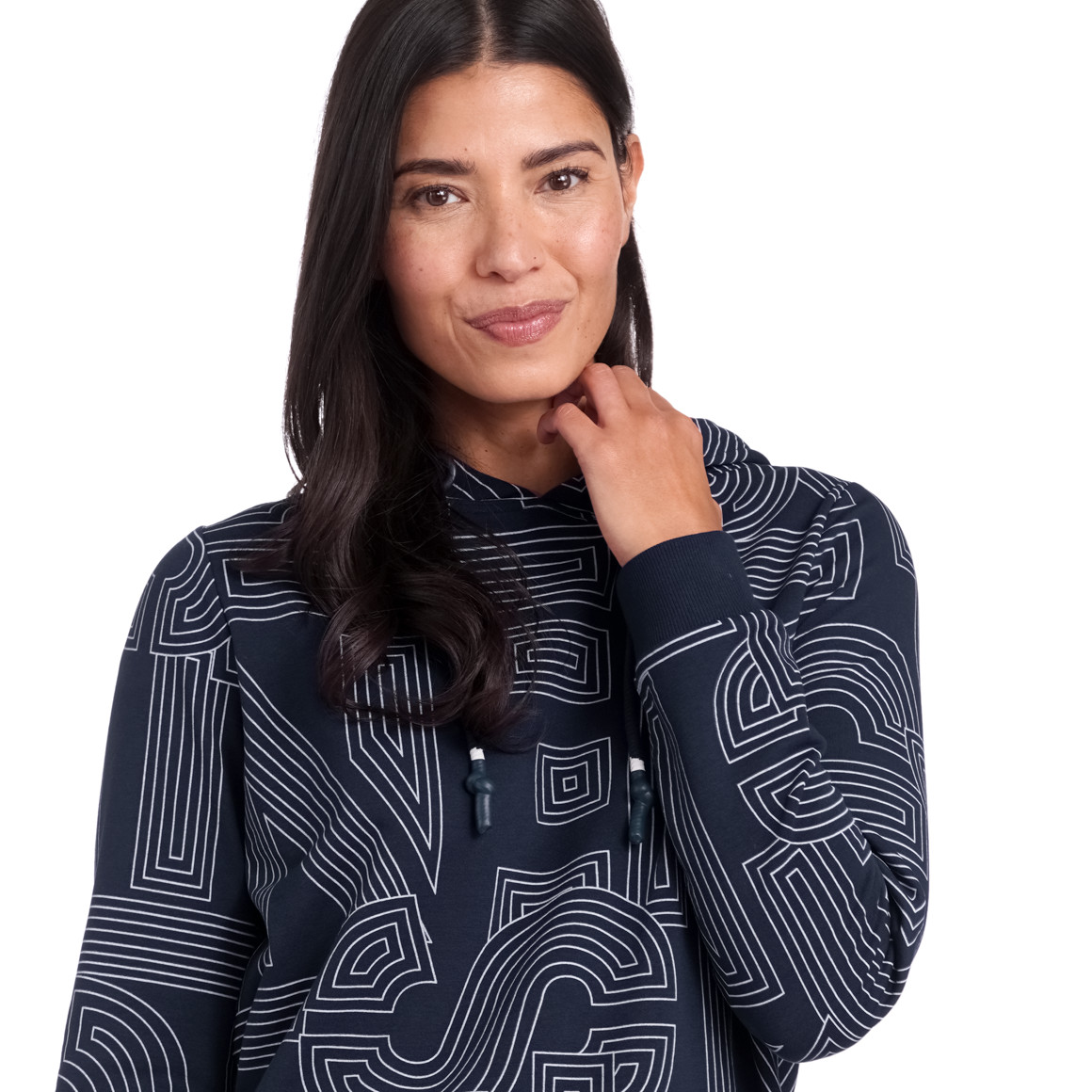 Damen Sweatkleid mit Kapuze