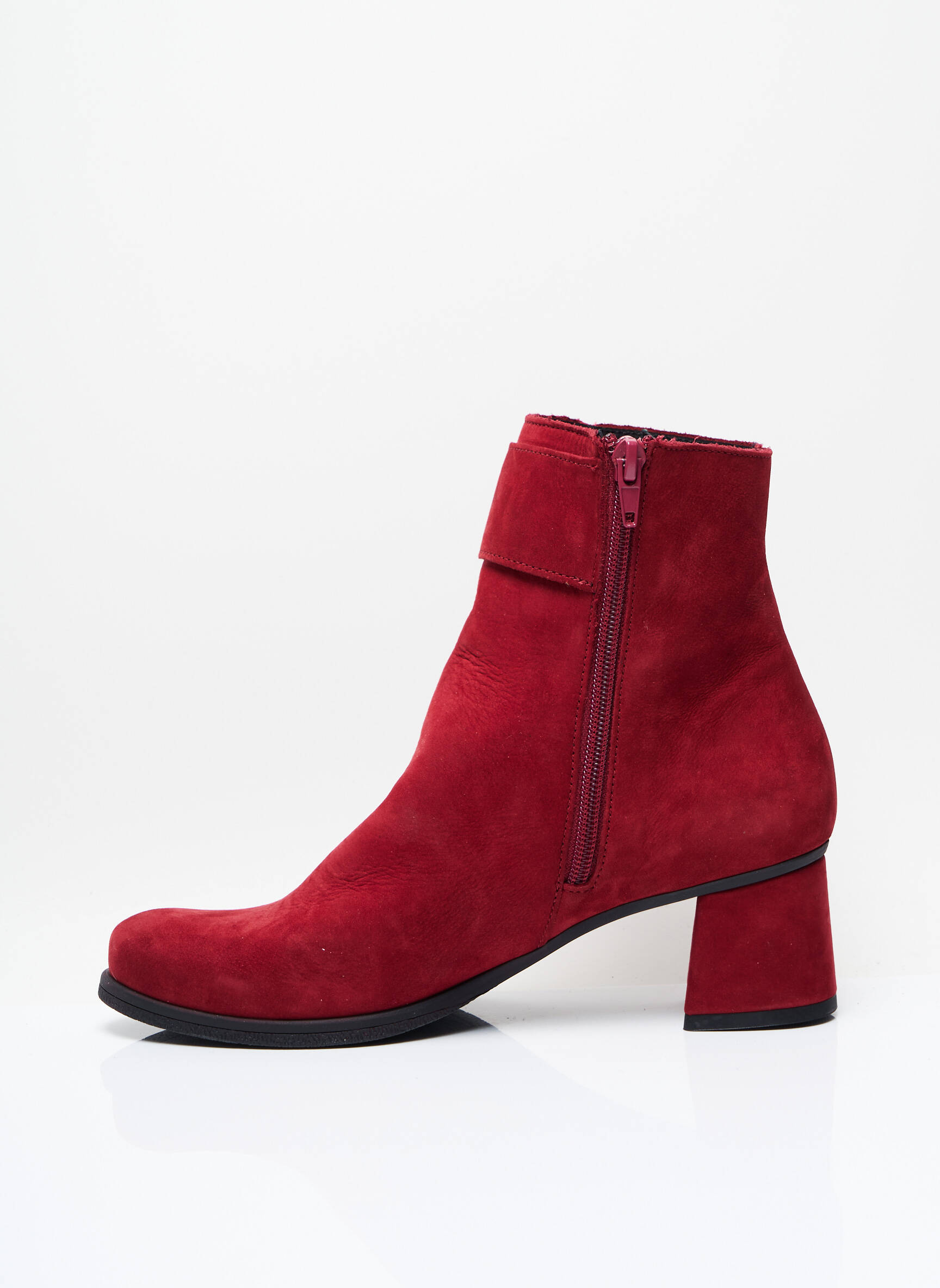 Hirica Bottines Femme couleur rouge