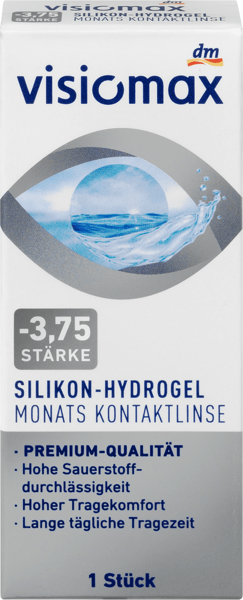 Silikon-Hydrogel Monatslinse Dioptrie  - 3,75, 1 St