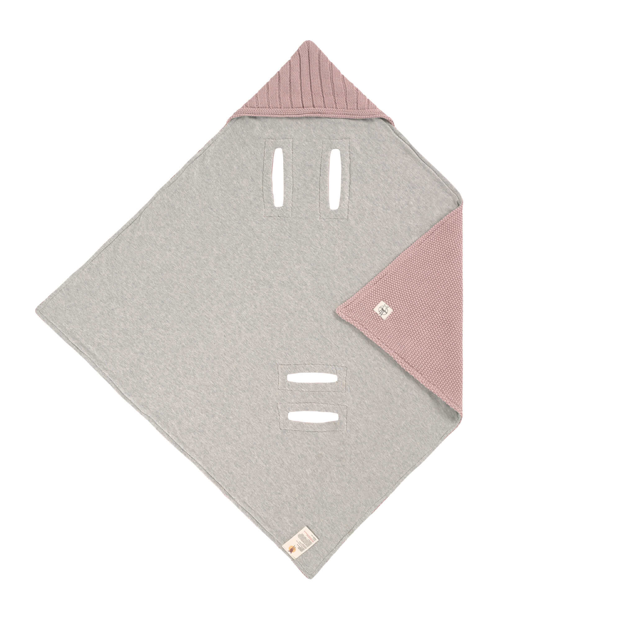Einschlagdecke Baby - Bio Baumwolle, Dusky Pink