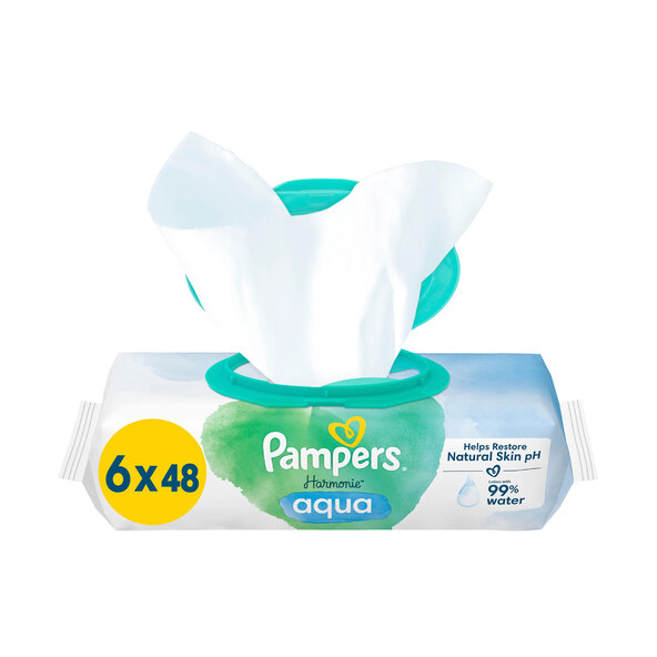 Feuchte Tücher Harmonie Aqua, 12 Packungen