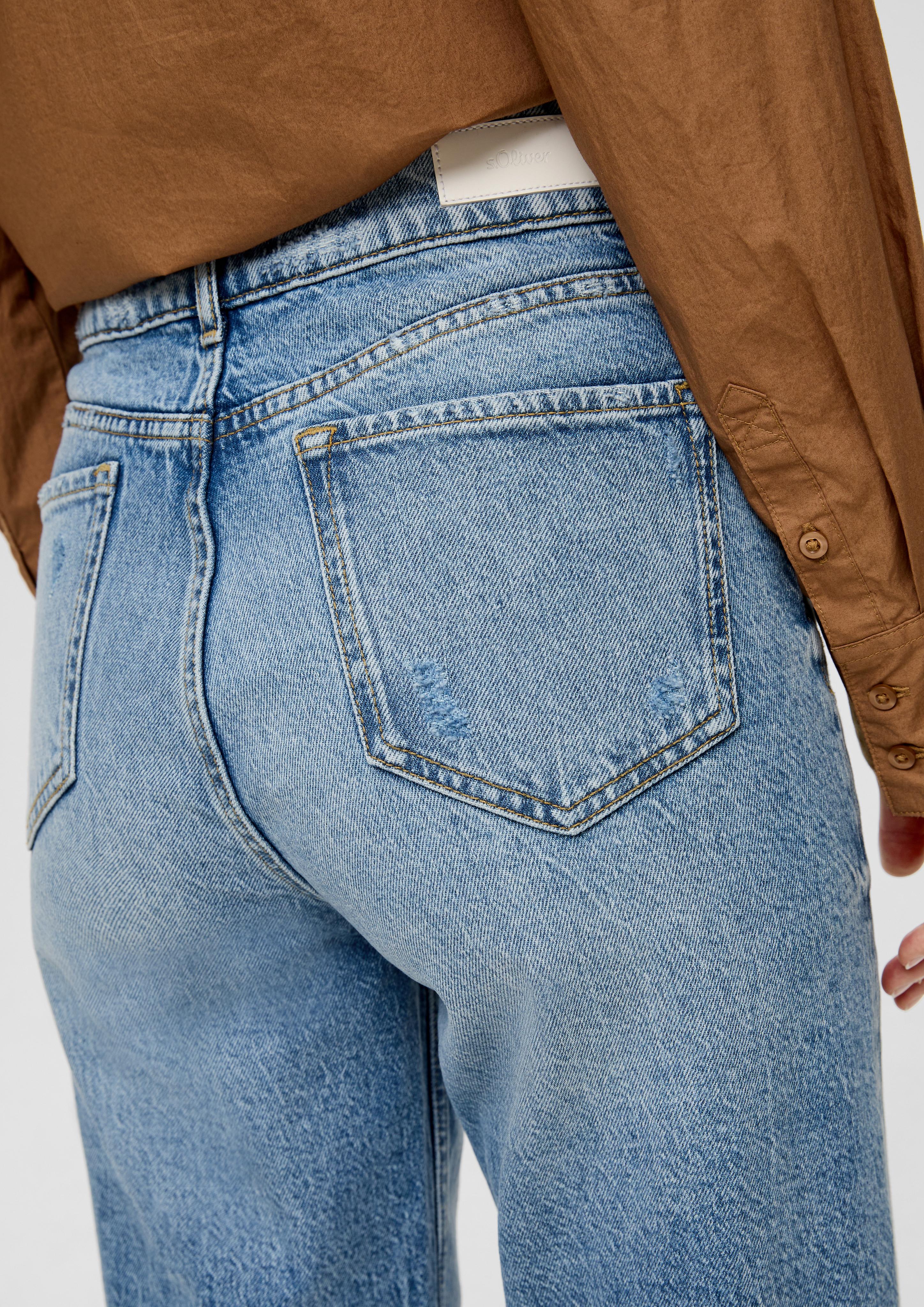 Ankle Jeans / Regular Fit / High Rise  / Druckknopfriegel  2135882-55Z4