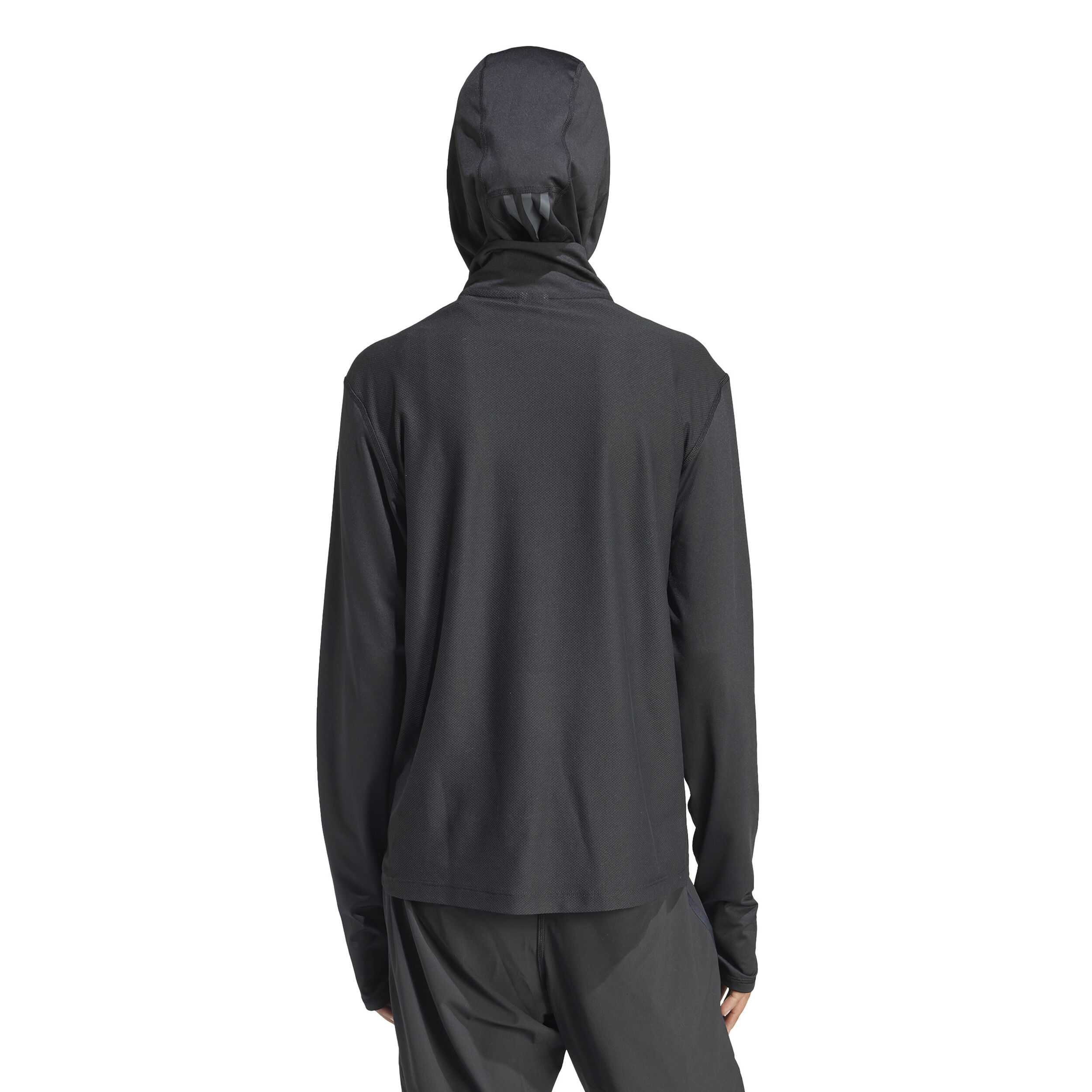 Own The Run B Half-Zip Longsleeve Laufshirt Damen - Schwarz