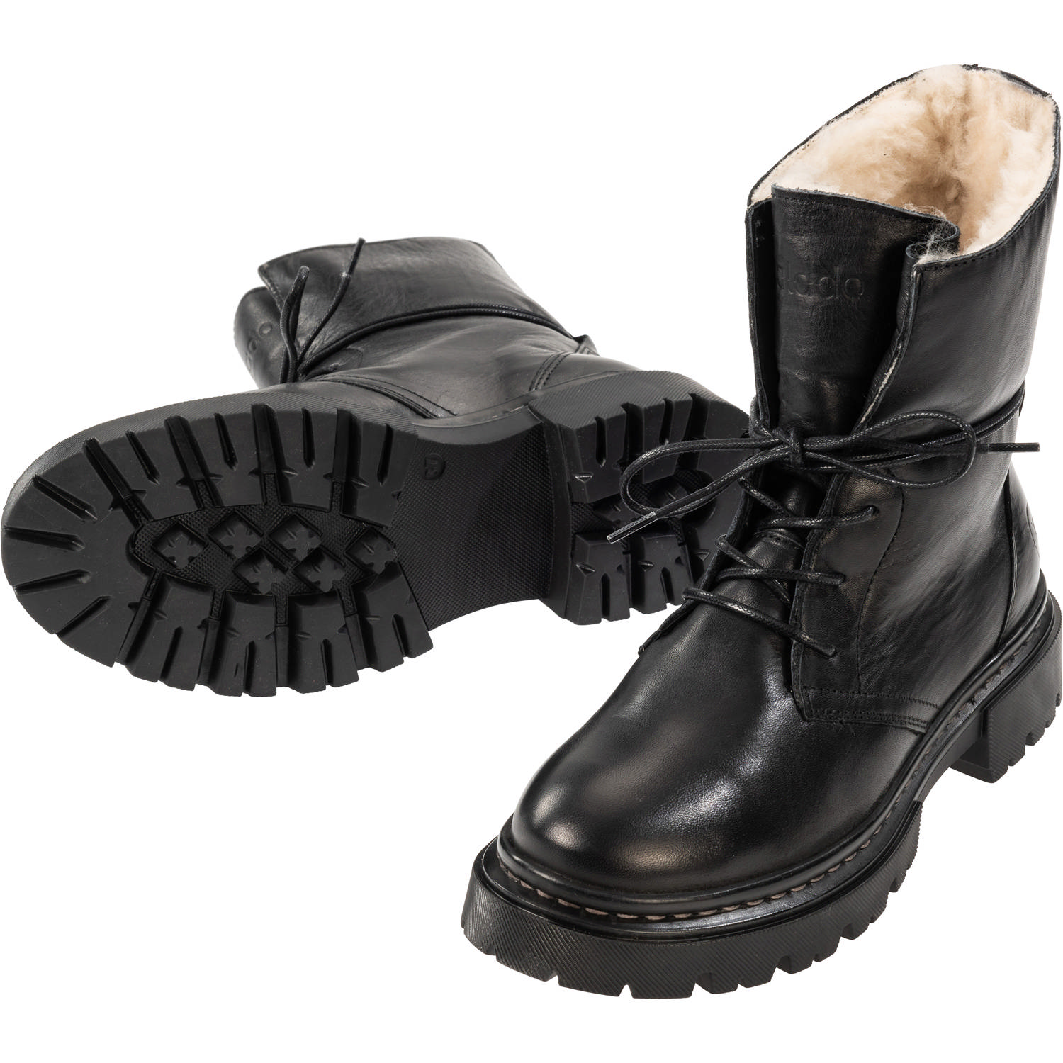 Palado Kasos Block, Schnürstiefel, Damen, Schwarz