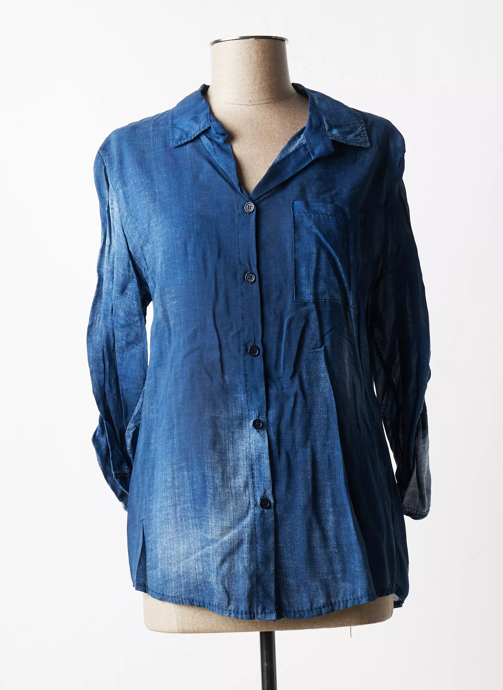Quattro Chemisiers Femme couleur bleu