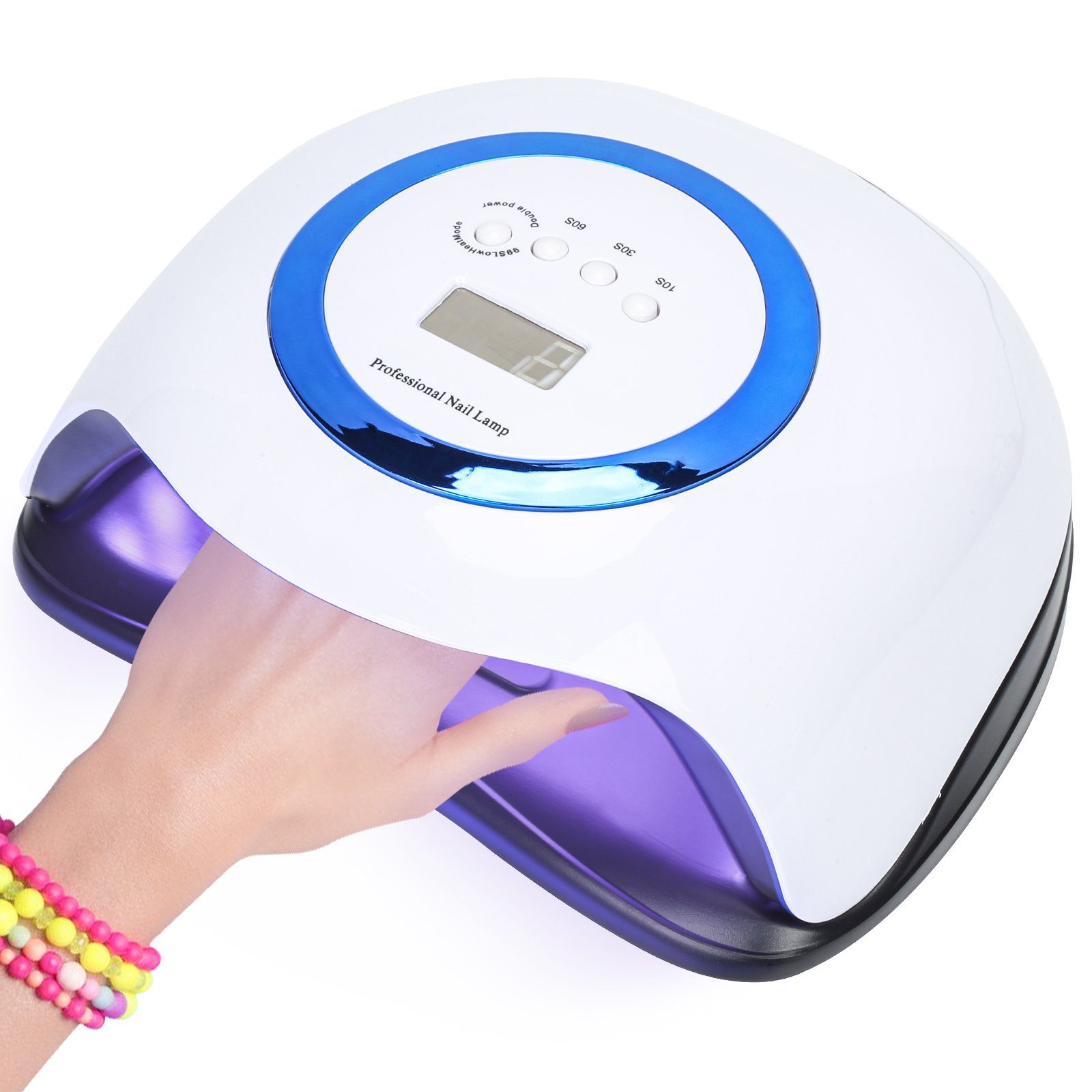 Yakimz Nagellacktrockner 168W LED UV Nagel Lampe Nageltrockner Nail Lampe mit 4 Timer
