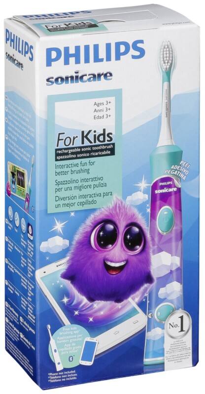 Philips Kinderzahnbürste Sonic HX 6322/04 Blau, Weiß
