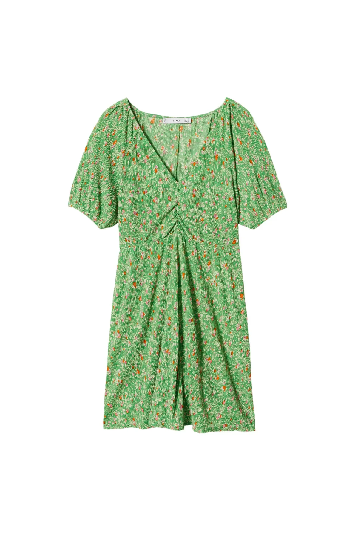 MANGO  Grünes Damenkleid 37040357