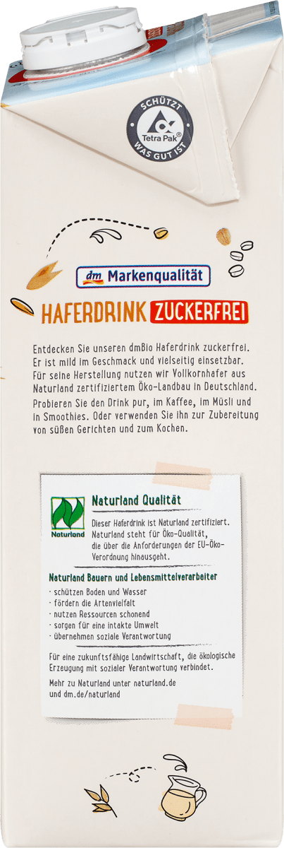 Haferdrink Zuckerfrei, 1 l