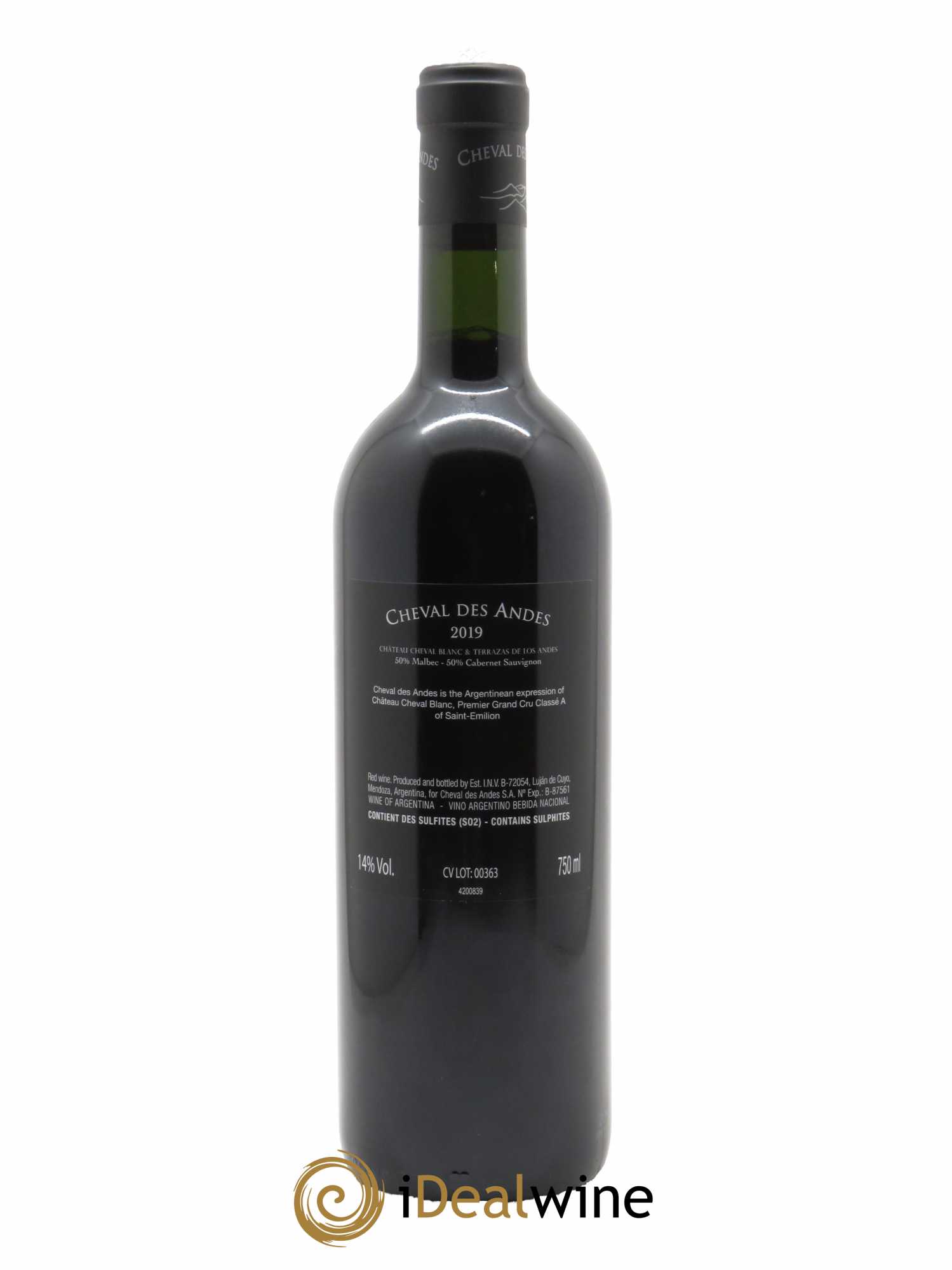 Mendoza Cheval des Andes  2019 - Lot de 1 Bouteille