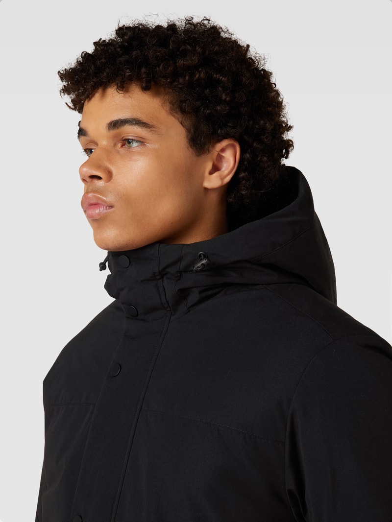 Parka mit Kapuze Modell 'CHAMP' in schwarz