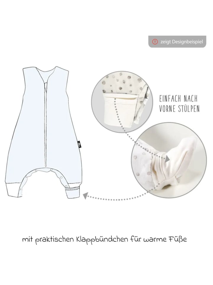Alvi Schlafsack mit Füßen Sleep-Overall 4 Season in beige günstig kaufen