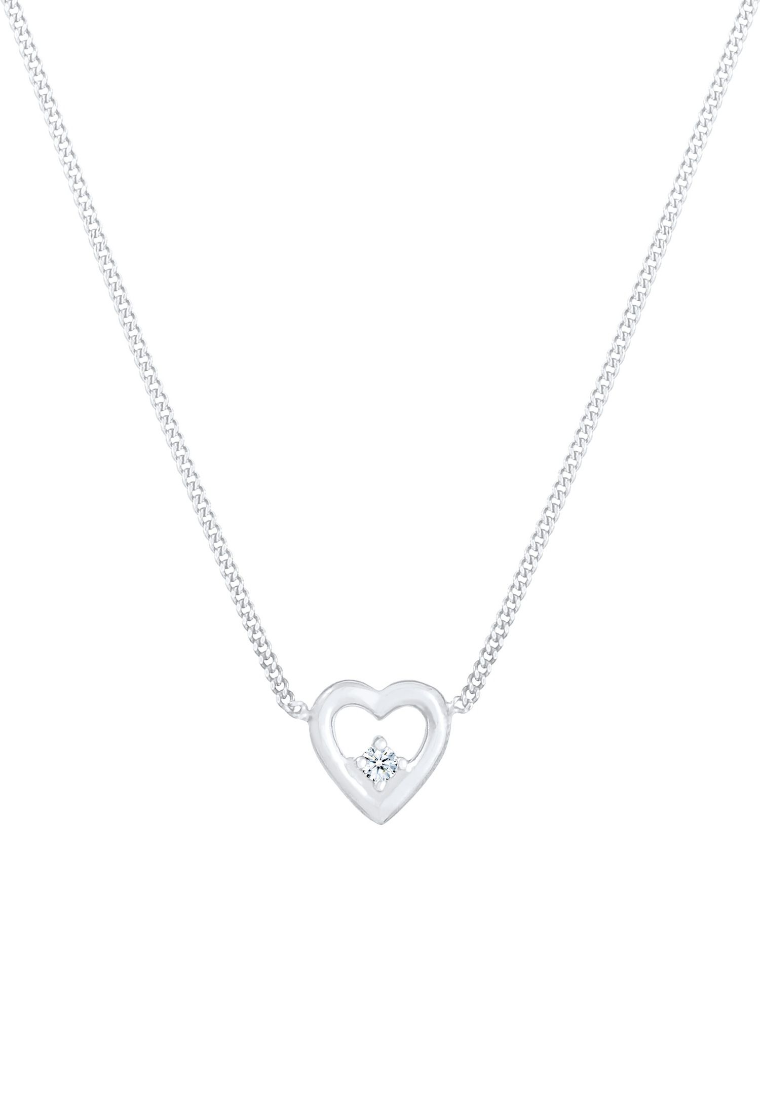 Elli DIAMONDS Diamant Srdce lásky (0,03 ct) Striebro 925