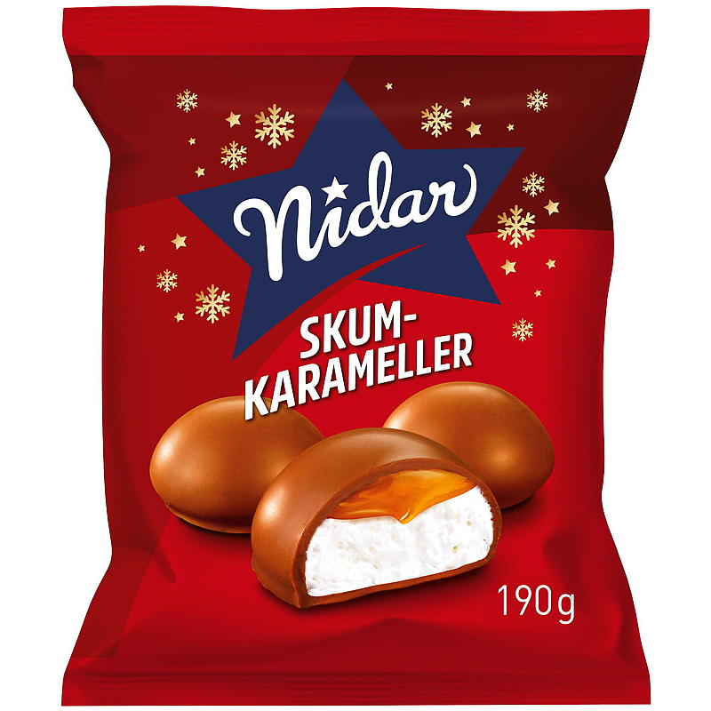 Nidar Skumkarameller 190 g Nidar