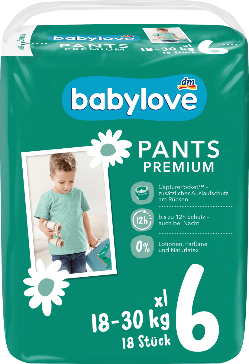 Baby Pants Premium Gr. 6, XL, 18-30 kg, 18 St