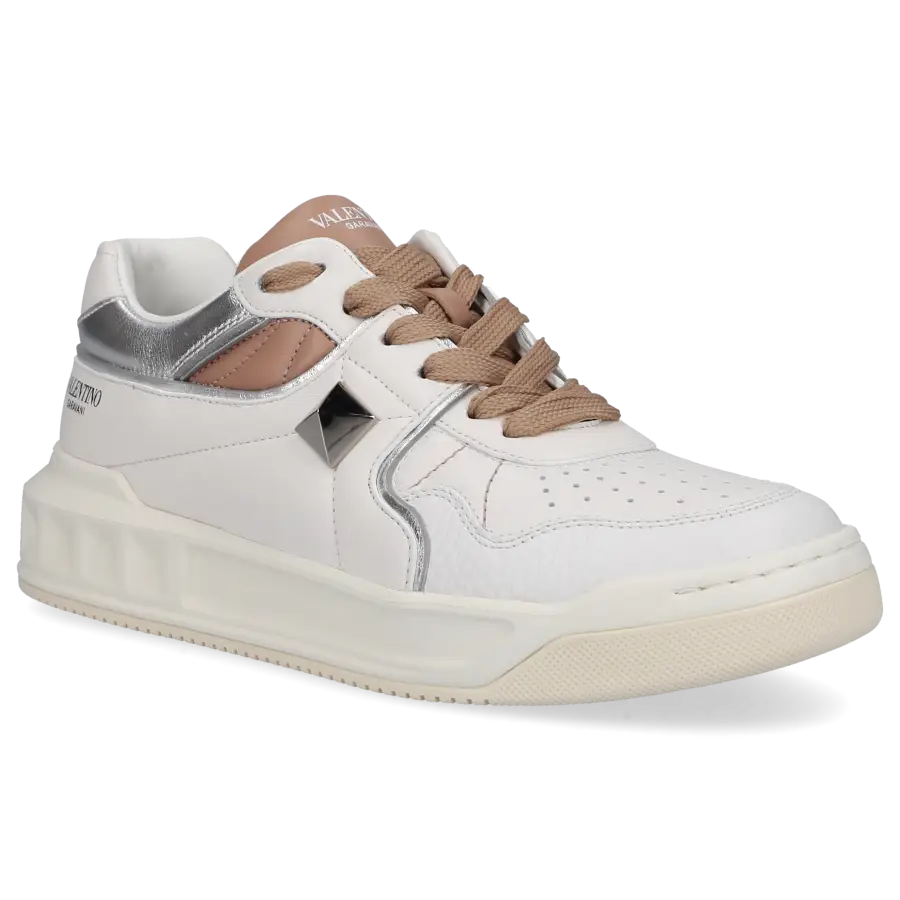 Valentino Garavani - Sneaker low ONE STUD Kalbsleder - weiß