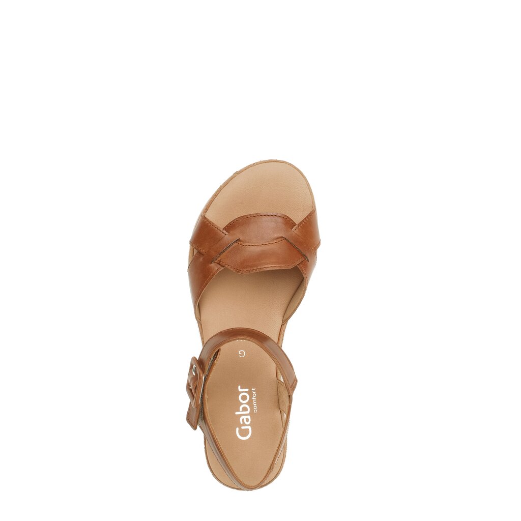 Gabor comfort Keilsandalette braun