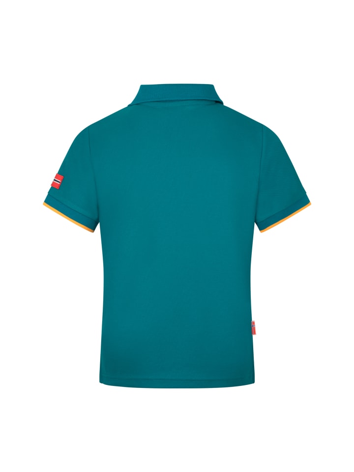 Trollkids Funktionspoloshirt Bergen in lagoon green günstig kaufen