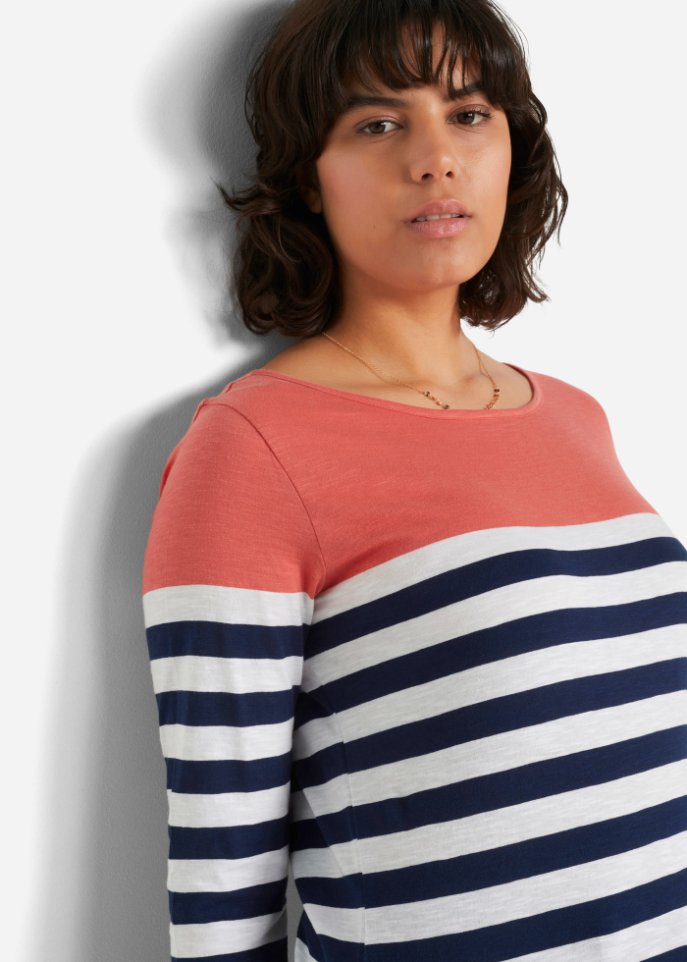 Langarmshirt aus Baumwolle