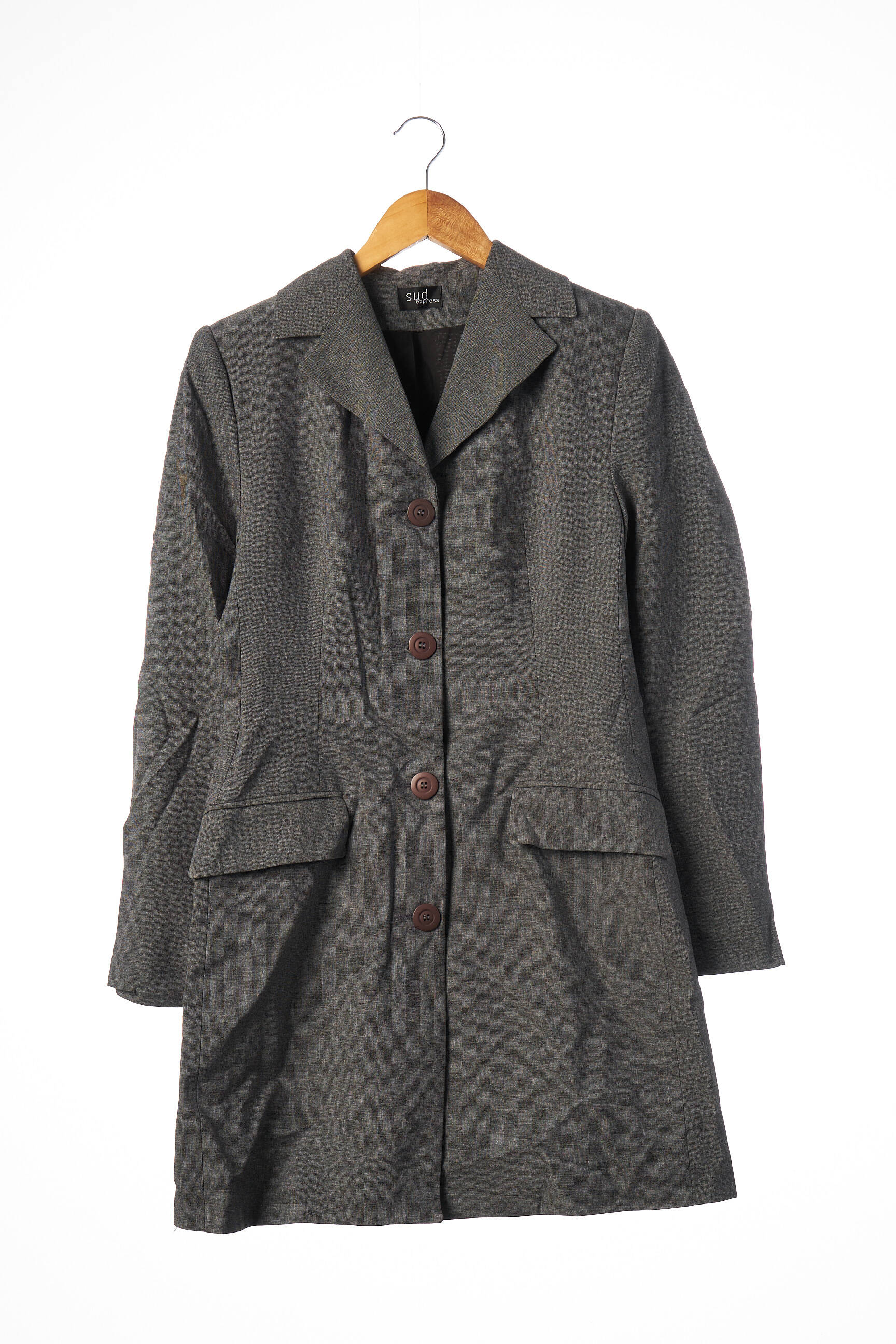 Sud Express Manteaux Longs Femme couleur gris