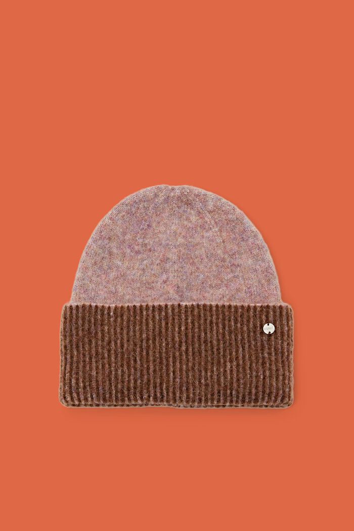 Beanie aus Wolle-Mohair-Mix