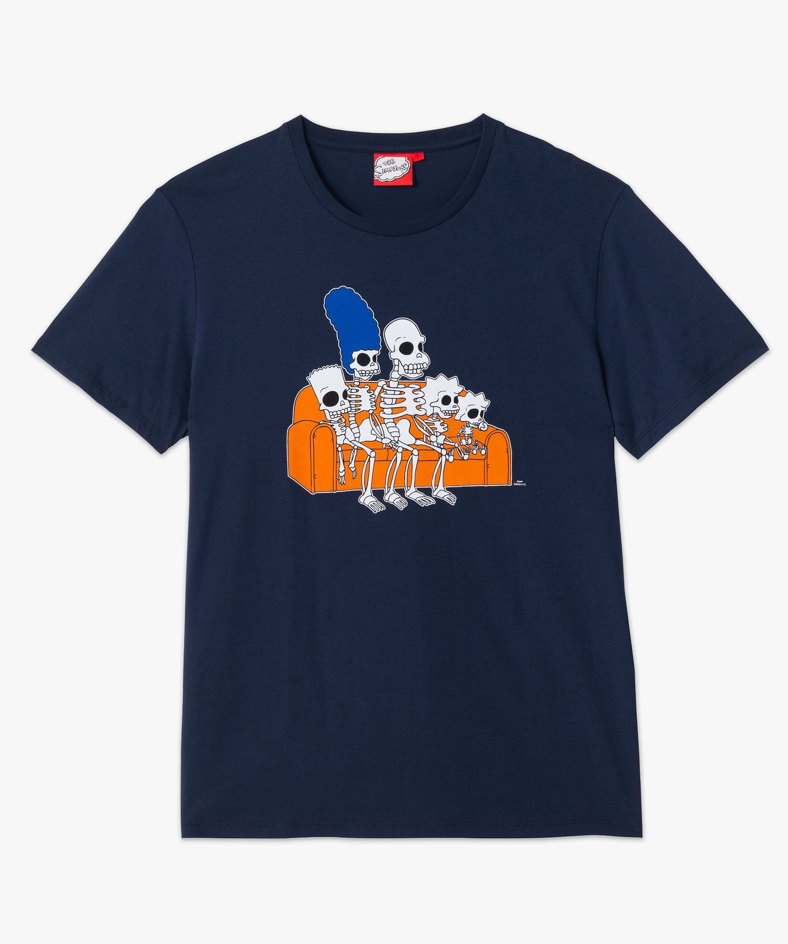 Tee-shirt manches courtes imprimé fantaisie homme - The Sim... bleu fonce | GEMO