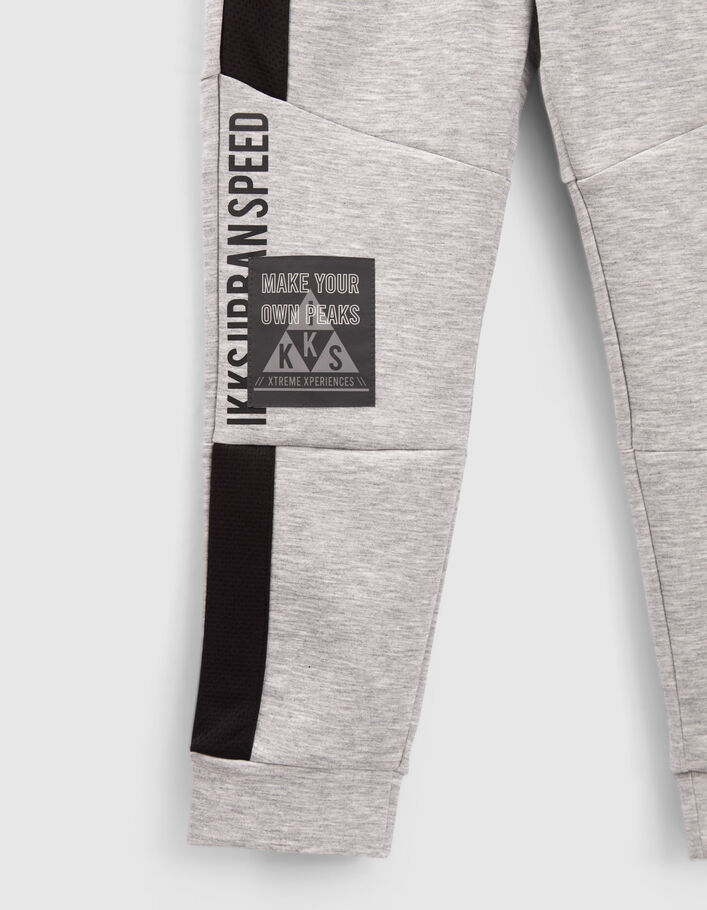 Jogging gris détails noirs et réfléchissant garçon