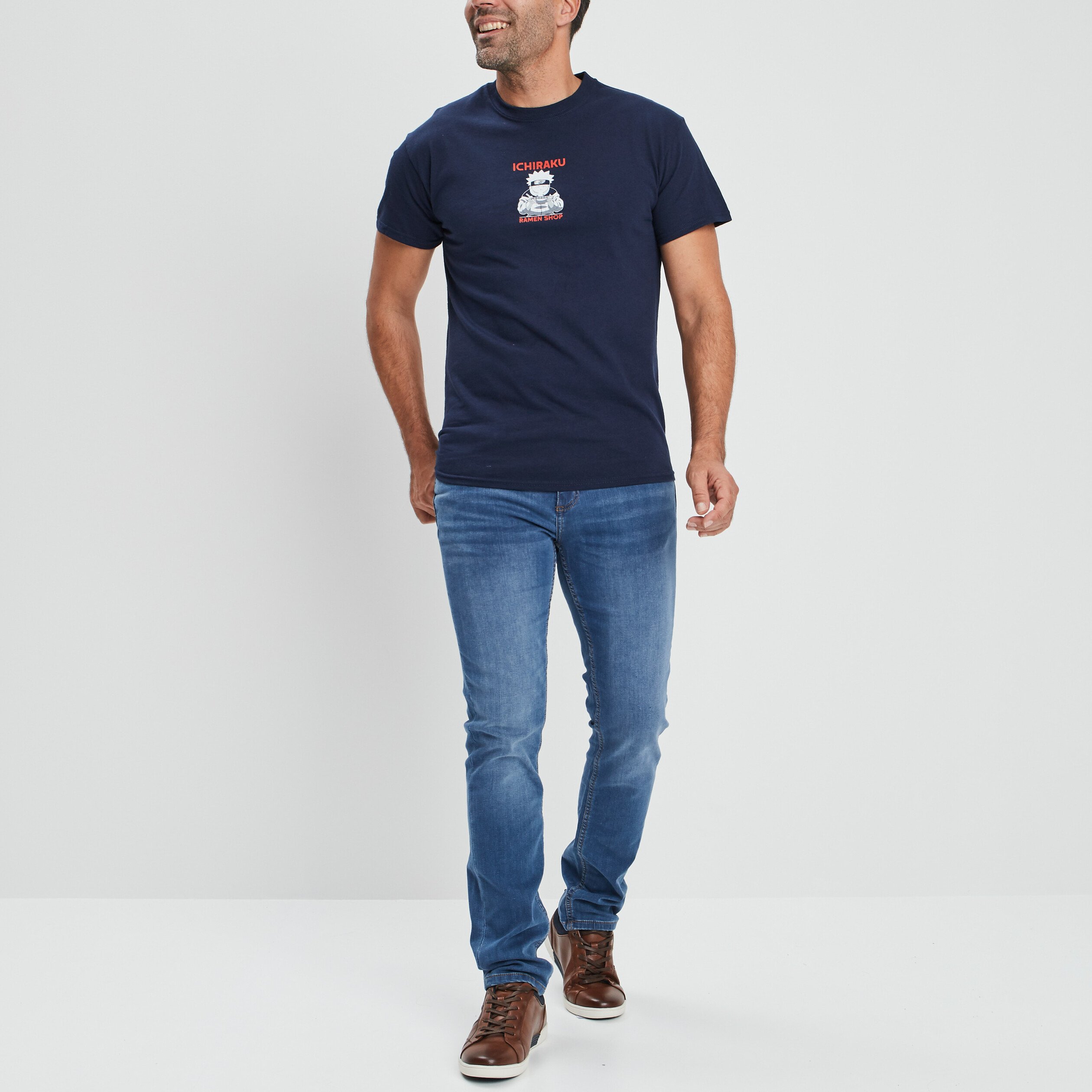 Jeans coupe slim denim double stone homme | La Halle
