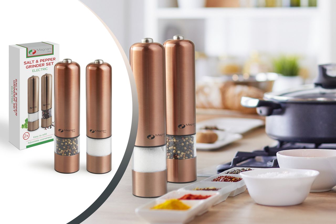 Magnani Magnani - Elektrische Salz- und Pfeffermühle - Rose Gold