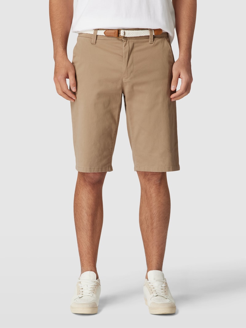 Chino-Shorts mit Gürtel Modell 'WILL' in beige