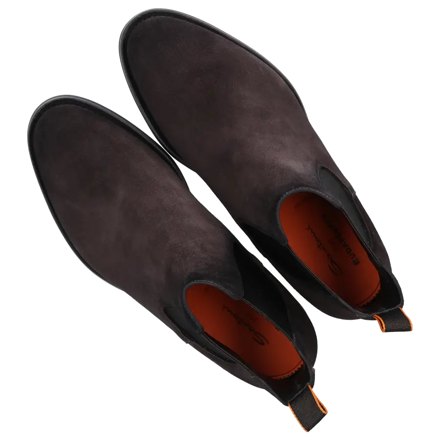 Santoni - Chelsea Boots 17838 Veloursleder - grau