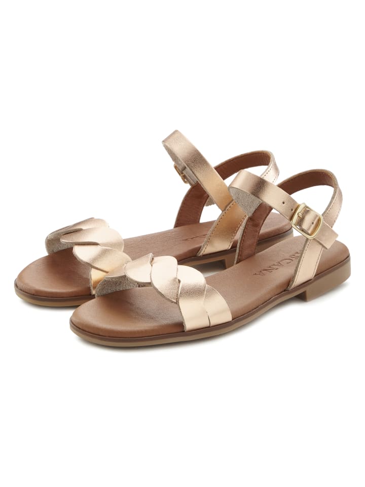 LASCANA Sandale in rosegoldfarben günstig kaufen