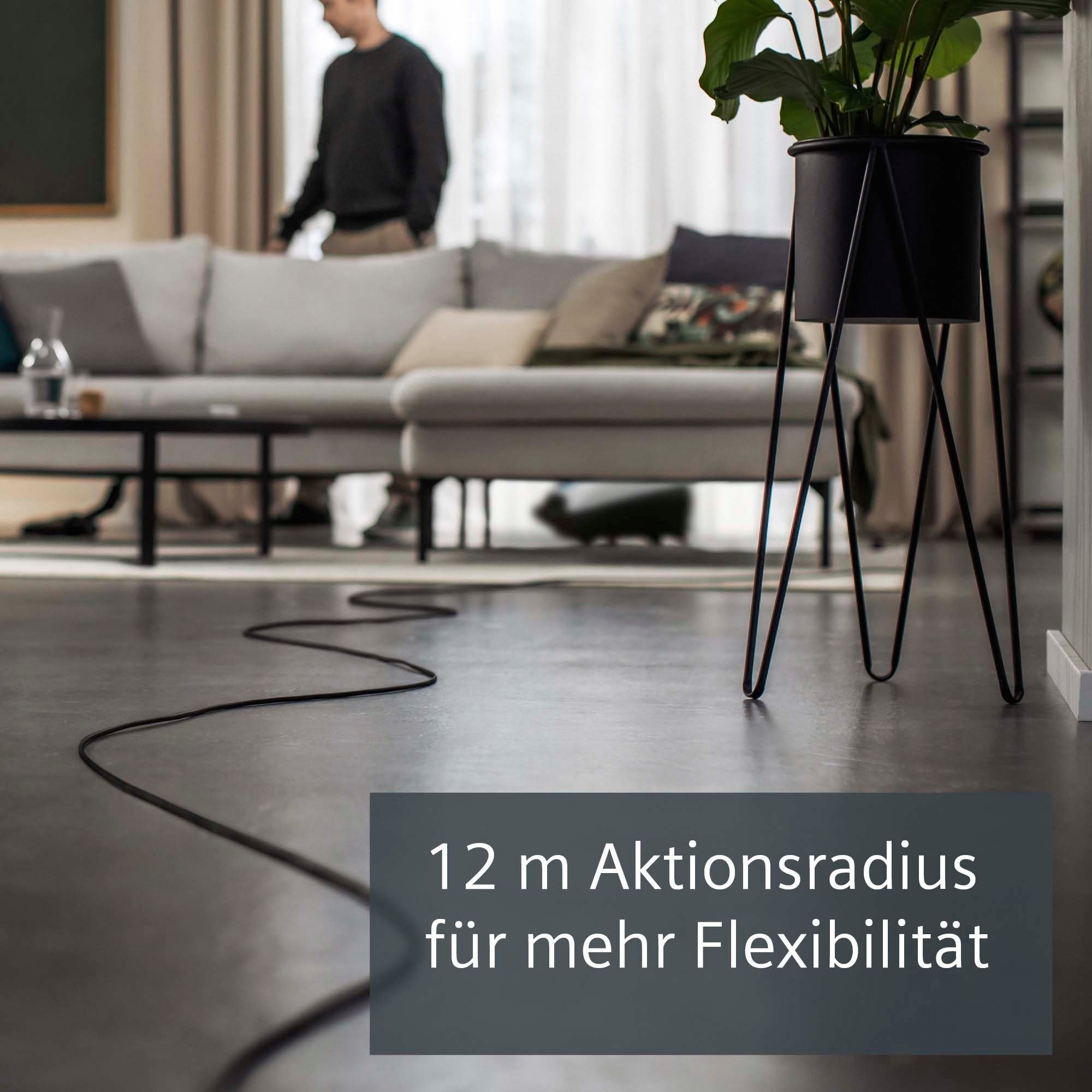 SIEMENS Bodenstaubsauger VSZ7442S, 650 W, mit Beutel, besonders leise, inkl. Hartbodendüse, Fugendüse und XXL-Polsterdüse