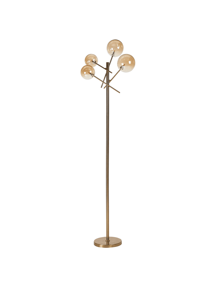Beliani Stehleuchten TAMESI in Gold - (W) 50 x (H) 170 x (L) 30 cm günstig kaufen onesize