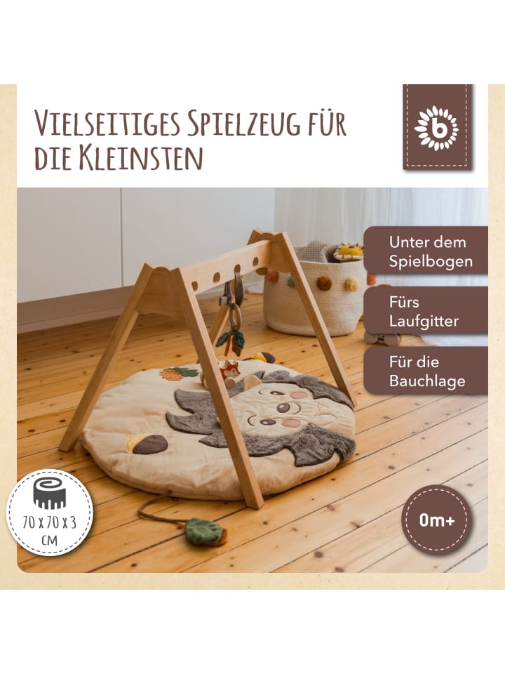 Bieco Spielwaren Krabbeldecke mit Aktivität Igel - ab Geburt in Beige günstig kaufen onesize
