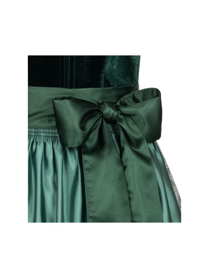Nübler Dirndl midi Malies in Dunkelgrün günstig kaufen
