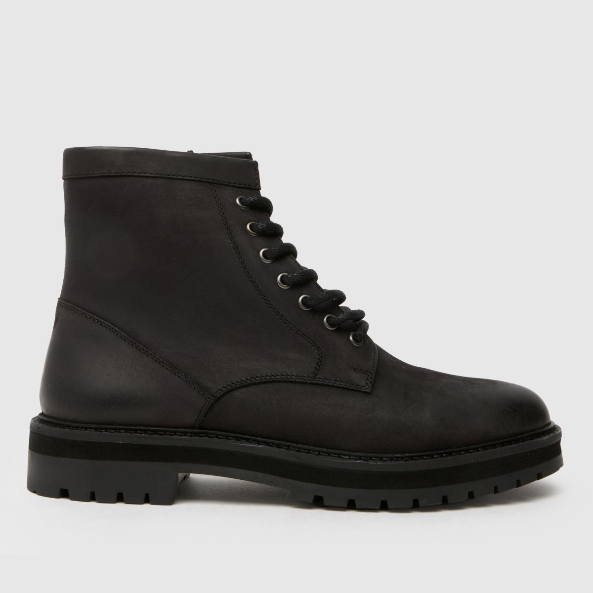 Černé robustní kožené boty Schuh Gus