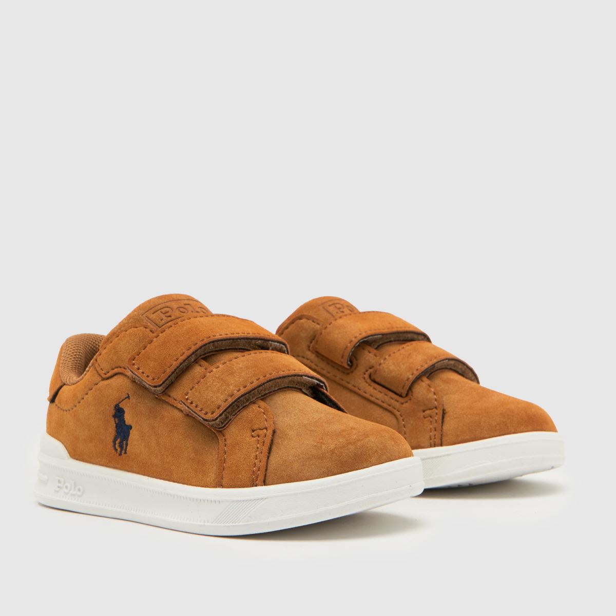 Polo Ralph Lauren bruna Heritage Court II v Pojkar Småbarnsskor